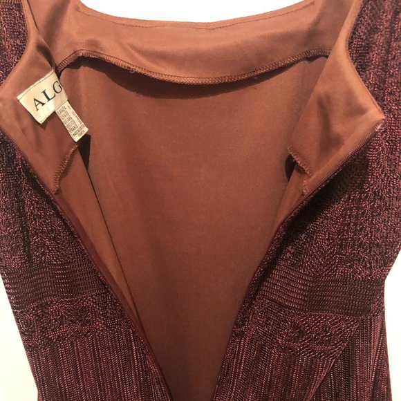 Vintage Algo Dress Size 8 Made in Canada 100% Polyester 100% Acetate Lining - Picture 6 of 9